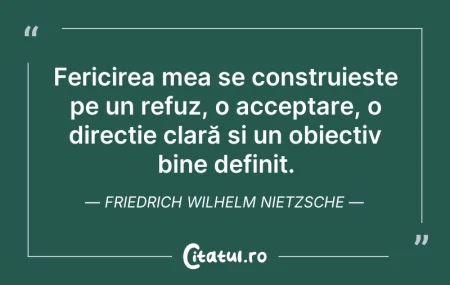 Citeste si: Fericirea mea se construiește pe un refu...