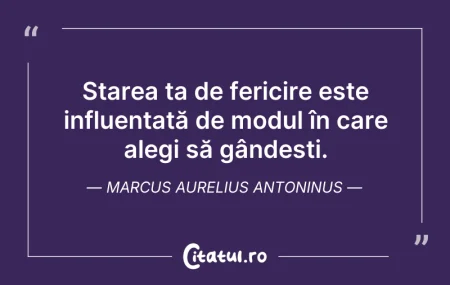 Citeste si: Starea ta de fericire este influențată d...