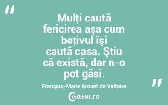 Mulţi caută fericirea aşa cum beţivu... Mulţi caută fericirea aşa cum beţivu...