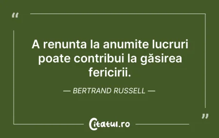 Citeste si: A renunța la anumite lucruri poate contr...