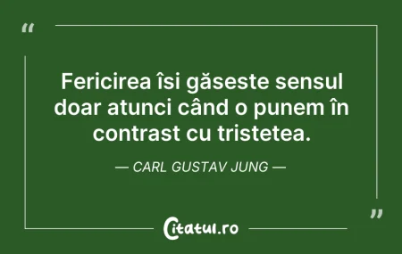 Citeste si: Fericirea își găsește sensul doar atunci...