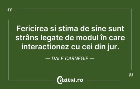Citeste si: Fericirea și stima de sine sunt strâns l...