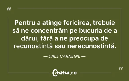 Citeste si: Pentru a atinge fericirea, trebuie să ne...