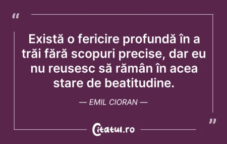 Citeste si: Există o fericire profundă în a trăi făr...