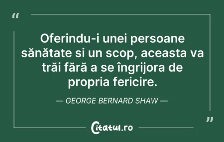 Citeste si: Oferindu-i unei persoane sănătate și un ...