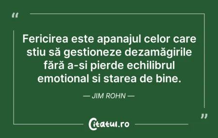 Citeste si: Fericirea este apanajul celor care știu ...