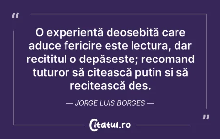 Citeste si: O experiență deosebită care aduce ferici...