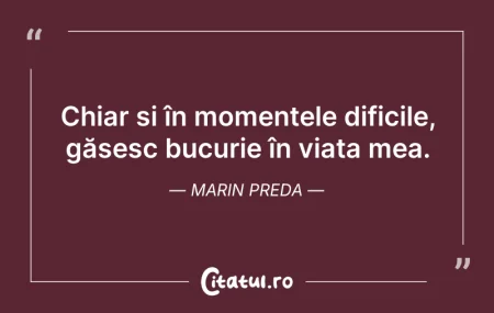 Citeste si: Chiar și în momentele dificile, găsesc b...
