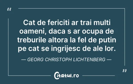 Cat de fericiti ar trai multi oameni, da...