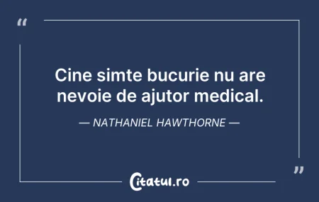 Citeste si: Cine simte bucurie nu are nevoie de ajut...
