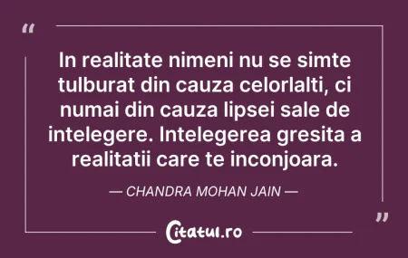 In realitate nimeni nu se simte tulburat...