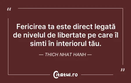 Citeste si: Fericirea ta este direct legată de nivel...