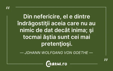 Din nefericire, el e dintre îndrăgosti...