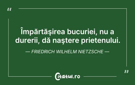 Citeste si: Împărtăşirea bucuriei, nu a durerii, dă ...