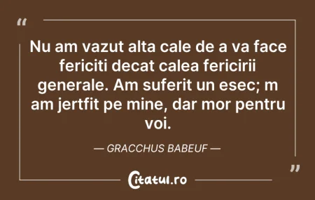Citeste si: Nu am vazut alta cale de a va face feric...