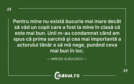 Citeste si: Pentru mine nu există bucurie mai mare d...