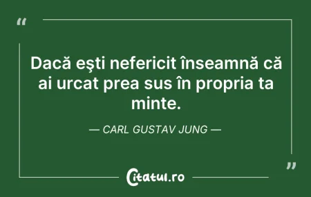 Citeste si: Dacă eşti nefericit înseamnă că ai urcat...