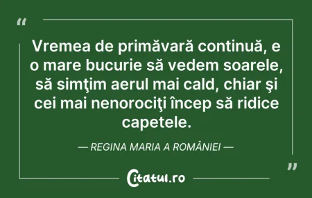Citeste si: Vremea de primăvară continuă, e o mare b...