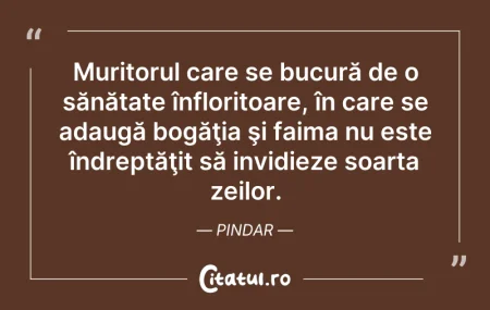 Citeste si: Muritorul care se bucură de o sănătate î...