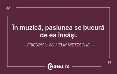 Citeste si: În muzică, pasiunea se bucură de ea însă...