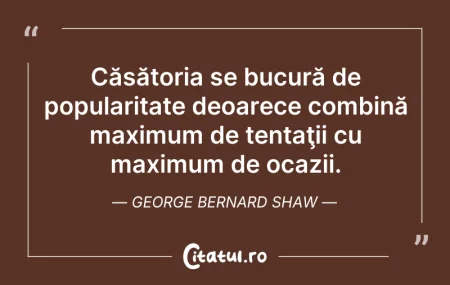 Citeste si: Căsătoria se bucură de popularitate deoa...