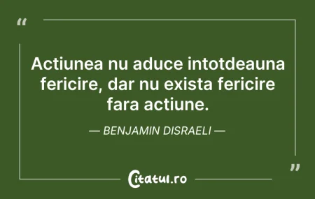 Actiunea nu aduce intotdeauna fericire, ... Actiunea nu aduce intotdeauna fericire, ...