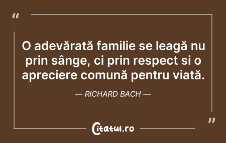 Citeste si: O adevărată familie se leagă nu prin sân...