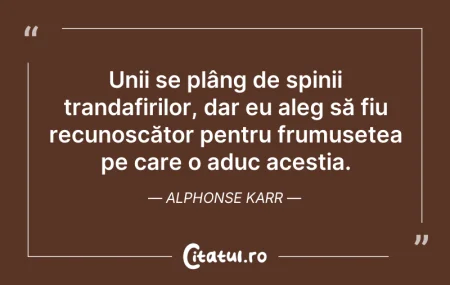 Citeste si: Unii se plâng de spinii trandafirilor, d...