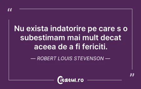 Nu exista indatorire pe care s o subesti...