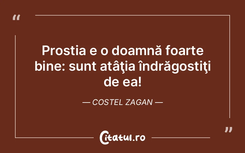 Prostia e o doamnă foarte bine: sunt atâţia îndrăgostiţi de ea! Costel Zagan