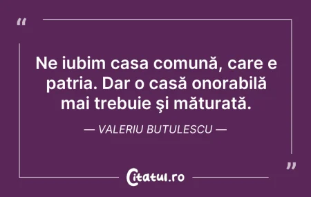Ne iubim casa comună, care e patria. Da... Ne iubim casa comună, care e patria. Da...