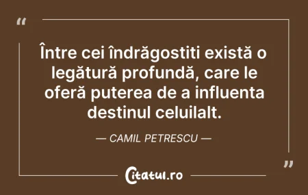 Citeste si: Între cei îndrăgostiți există o legătură...