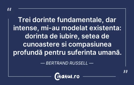 Citeste si: Trei dorințe fundamentale, dar intense, ...