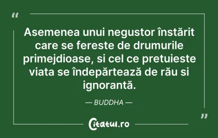 Citeste si: Asemenea unui negustor înstărit care se ...