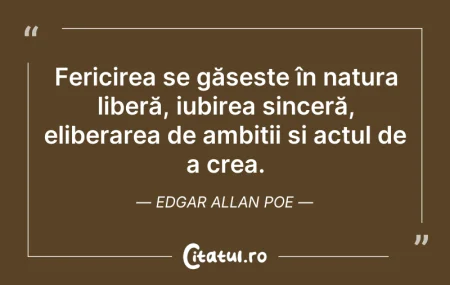 Citeste si: Fericirea se găsește în natura liberă, i...