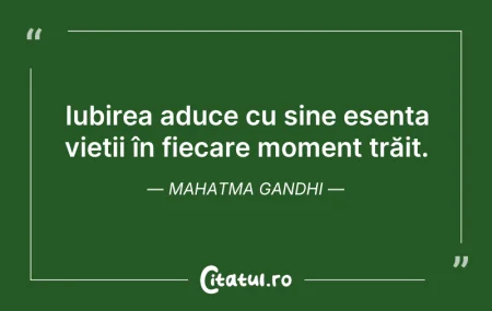 Citeste si: Iubirea aduce cu sine esența vieții în f...