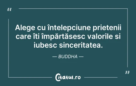 Citeste si: Alege cu înțelepciune prietenii care îți...