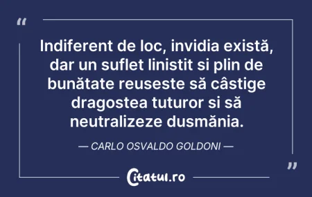 Citeste si: Indiferent de loc, invidia există, dar u...