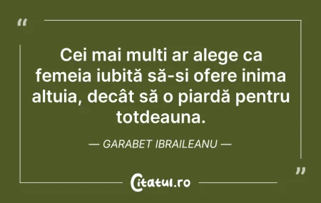 Citeste si: Cei mai mulți ar alege ca femeia iubită ...