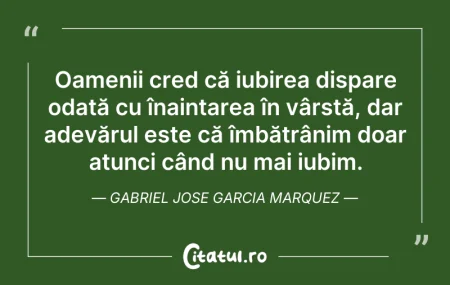 Citeste si: Oamenii cred că iubirea dispare odată cu...