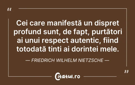 Citeste si: Cei care manifestă un dispreț profund su...