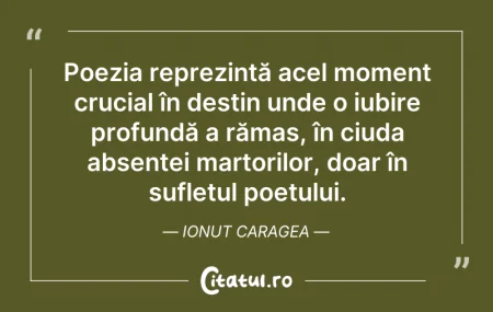 Citeste si: Poezia reprezintă acel moment crucial în...