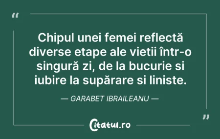Citeste si: Chipul unei femei reflectă diverse etape...