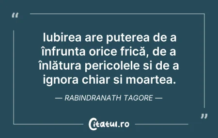 Citeste si: Iubirea are puterea de a înfrunta orice ...