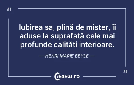 Citeste si: Iubirea sa, plină de mister, îi aduse la...