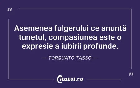 Citeste si: Asemenea fulgerului ce anunță tunetul, c...