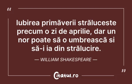 Citeste si: Iubirea primăverii strălucește precum o ...