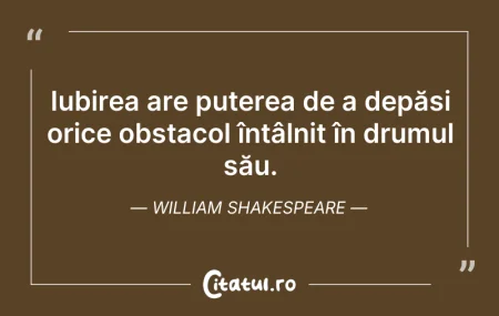 Citeste si: Iubirea are puterea de a depăși orice ob...