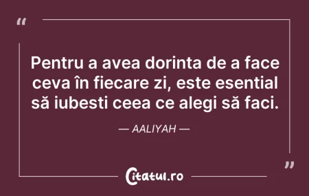 Citeste si: Pentru a avea dorința de a face ceva în ...
