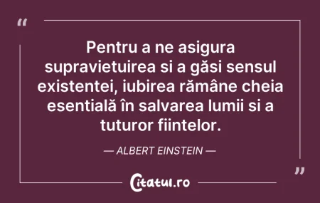 Citeste si: Pentru a ne asigura supraviețuirea și a ...